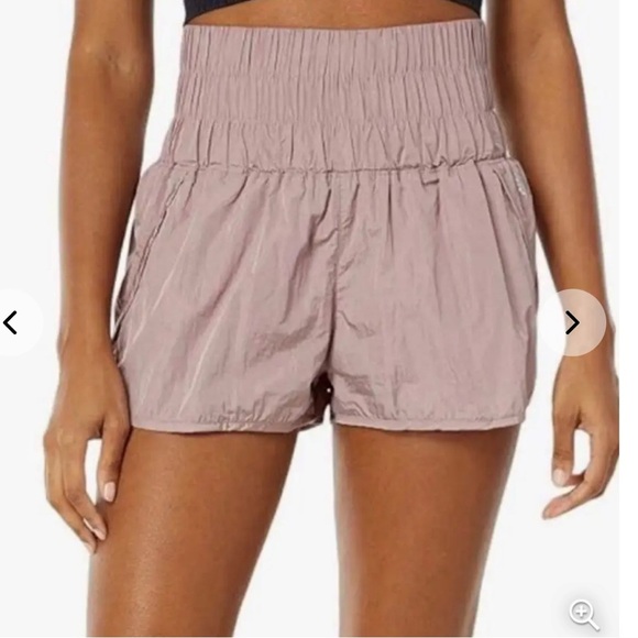 Free People FP Movement The Way Home Mauve Color Athletic Shorts size small 4 6 - Picture 2 of 6